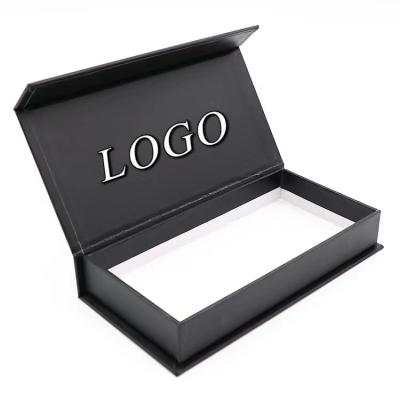 China Wholesale Matte Black Flap Lid Packaging Recyclable Cardboard Bespoke Custom Closure Magnetic Gift Box for sale