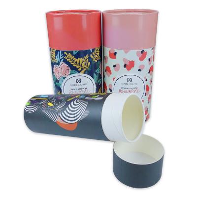 China Wholesale Custom Recyclable Printed Logo Paperboard Tube Box Cheap Rigid Logo Newspaper Distribution Tour Hat Gift Packaging Cylinder Candle Boxes With Lid for sale