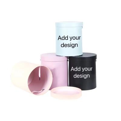 China Large Recyclable Custom Paper Tube Round Small Cardboard Biodegradable Candle Tea Black Beauty Perfume Cylinder Cosmetic Packaging Box for sale