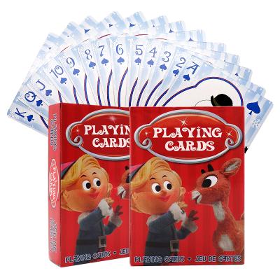 China Paper Customized Christmas Novelty 280Gsm Paper Poker Personalized Funny Blue Playing Cards for sale