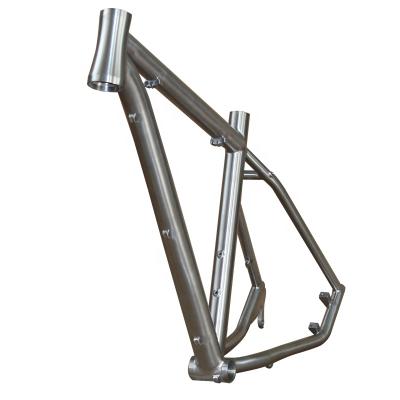 China Outstanding Titanium Mountain Bikes 26er MTB Bike Frame With Hidden Disc Brake for sale