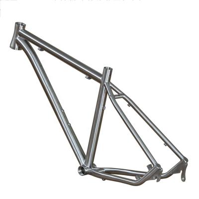 China Mountain bikes titanium alloy comcealed brake cable mountain bike frame for sale