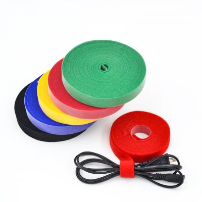 China Self-adhesive nylon hook and viable color loopback to support cable tie for bundling wires for sale