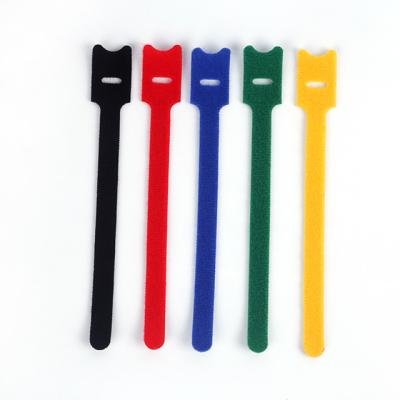 China Sustainable Reusable Customized Colored Hook And Loop Cable Tie for sale