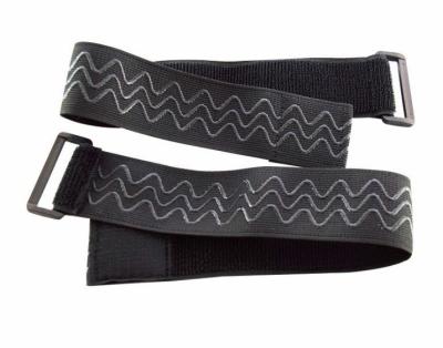 China Eco - Friendly Elastic Strap Black Luggage Strap Handle Hook And Loop Fastener Band for sale