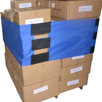 China Viable hook and loop pallet strap tarpaulin film for transportation protection strap tape for shelf warehouse and pallet packing for sale