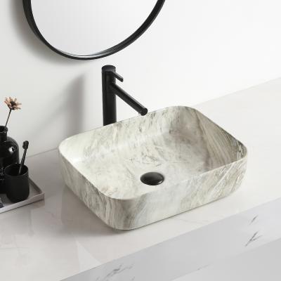 China New Basin Stand Single Basin Bathroom Vaniti Sink Bath Room Easy Clean Design Banheiro Bacia Marble Countertops for sale