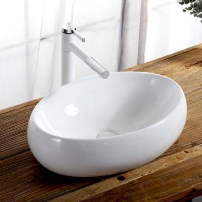 China Easy To Clean Oval Wash Basin Sink Manufacturer Vanity Above Counter Sink Vessel Bathroom Basin for sale