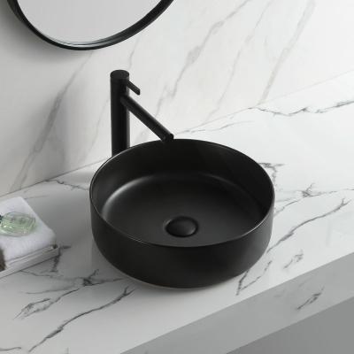 China hot sale Putih wastafel mandi black kamar matte basin Customized color bathroom art ware easy cleaning sanitary basin for sale