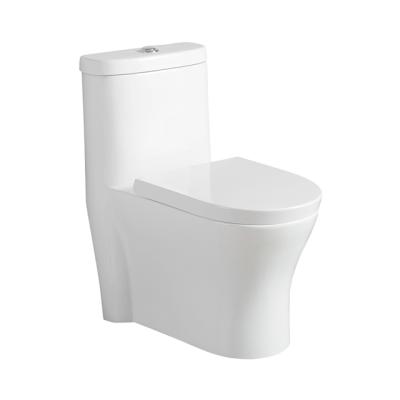 China Modern Hot Sales Bathroom Toilet Closet Hotel Ceramic WC Closestool One Piece Toilet for sale