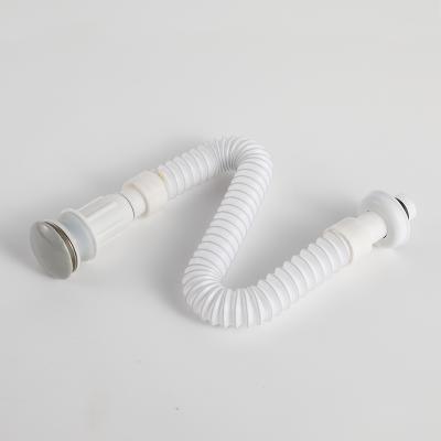 China Easy Installation Stainless Steel Pop Up Drain Plastic Sink Drainer Bathroom Basin Waste Drain Pipe Drain Escurridor de fregadero for sale