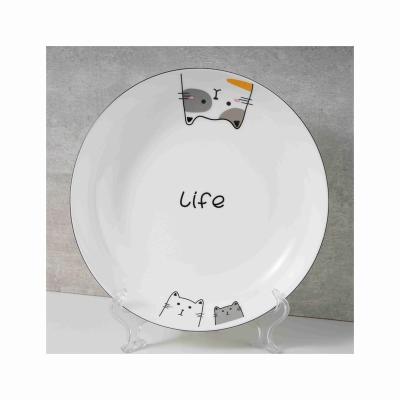 China Factory direct sales CLASSIC high-end European American cutlery set 9 inch model dish round dinner plate for sale