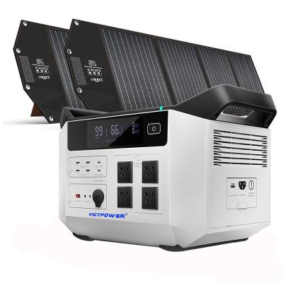 China Type C Car Charging Station Use 2.5KW System Power Box Inverter 2000W Solar Powered Solar Generator for sale