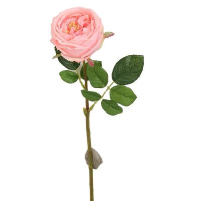 China Natural High Quality Exquisite Real Touch Head Artificial Touch Rose Large For For Wedding Party Home Decoration for sale