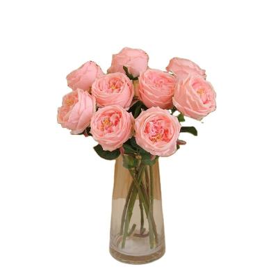 China Artificial Plant Touch Roses Natural Well Designed High Quality Real Touch Outlet For Wedding Party Home Decoration for sale