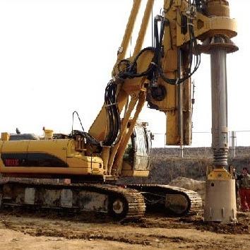 China TR280 roterend Boorrig mounted on original CAT336D met Max Depth 85m voor stichtingsboring Te koop