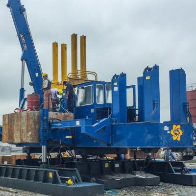 China 600mm Round Pile 422t Hydraulic Static Pile Driver for sale