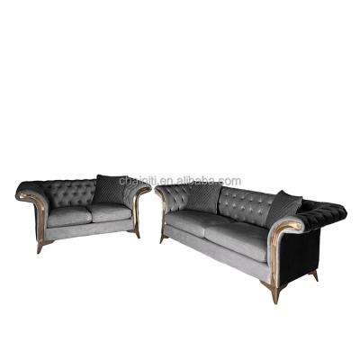 China Other Modern Living Room New Dongguan Chainiti Velvet Charm Furniture Luxury Modern Sofa Set for sale