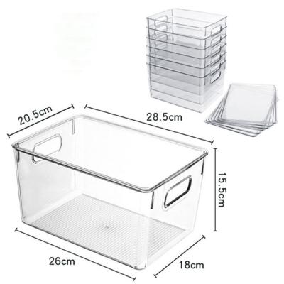 China Wholesale Refrigerator Rack Freshness Preservation Storage Box Kitchen Food Storage Box Transparent Refrigerator Storage Box for sale