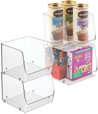 China High Quality Viable Large Household Food Stackable Front Opening Plastic Storage Box for sale