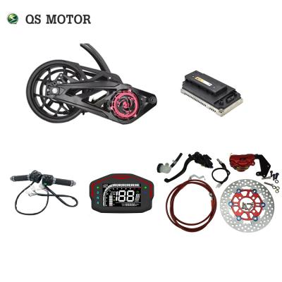 China Waterproof QS Mid Motor 138 3000W 72V 100KPH Motor Drive Motor Kits With Motor Controller For Electric Motorcycle Motorbike for sale