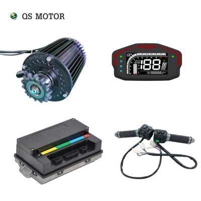 China QS 1000W 72V 55KPH 420 waterproof pinion type mid drive motor kits with EM50SP controller for electric scooter for sale