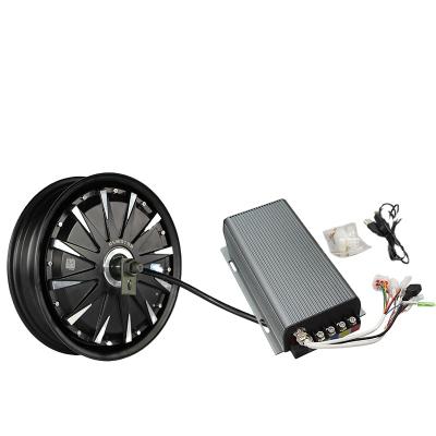 China IP54 QS motor 12inch 3000W 260 V1.12 70-75kph BLDC motor kits in wheel hub motor with SVMC72150 controller for ectric scooter for sale