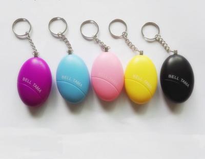 China Mini Alarm Colorful Personal Safesound ABS Personal Siren 130dB Alarm with Key Chain for Kids and Women Self Defense for sale