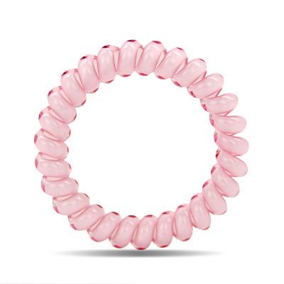 China Hair tie Affordable Price Candy Color Comfortable All-Match Telephone Wire Resin Hair Ring for sale