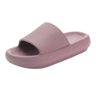 China Non-slip Fashion Customized Eva Indoor Slides Soft Unique Flip Flops Woman Sandals Women Platform Slippers Solid Home Bathroom Slippers for sale