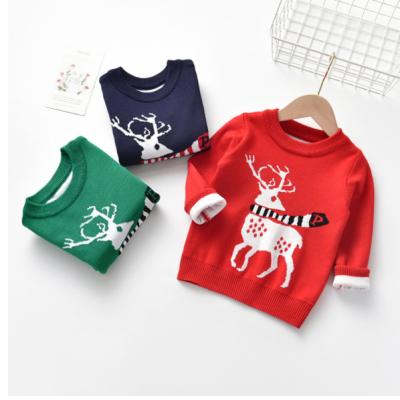 China Oversized Christmas Winter Kids Girl Custom Breathable Knitted Baby Sweater Cotton Sweater for sale