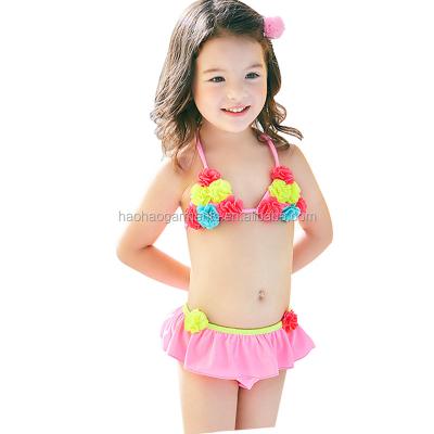 China Wholesale bikini girls breathable cute flower swimwear girls ruffle swimwear boutique clothing sets summer for sale