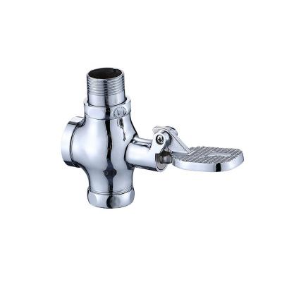 China Flush Valves Modern Manual Bathroom School Household Foot Operated Toilet Valva for sale