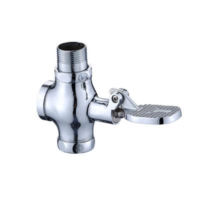 China Factory Price Modern Squatting Brass Pan Foot Step Drain Valve Time Delay Drain Valve for sale