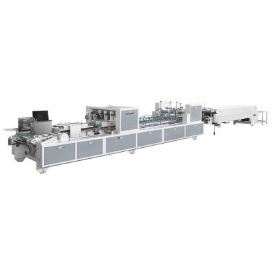 China ZH-A1050PC 6 Auto Food Plasma Performance 4 Folder Corner Gluer Folder Gluer for sale