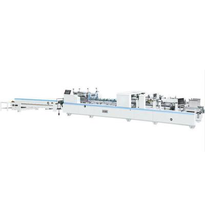 China Automatic High Speed ​​CLOTHING Straight Line Box Folder Gluer Packing Machine for sale