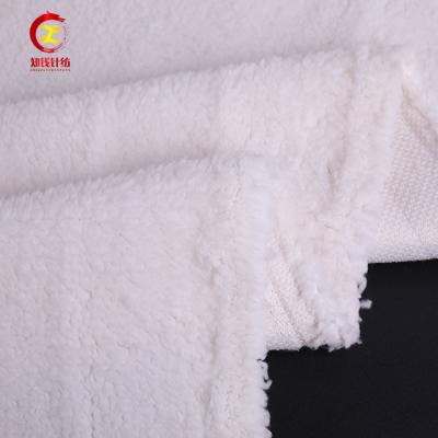 China Eco-friendly Good Touch Stock Velvet Towel Fabric Polyester Terry Towel Fabric for sale