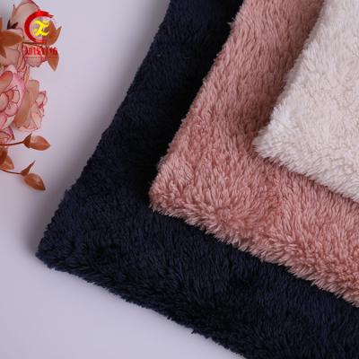 China Bejirog Comfortable Double Side Mink Fleece Anti Pill Luxury Blanket Fabric for sale