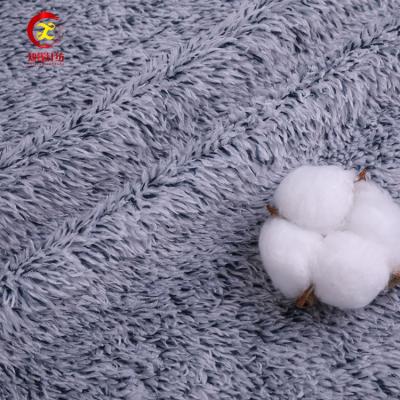 China Anti Pill Factory Textile Custom Double Side Brushed Sherpa Fleece Fabric Yard for sale