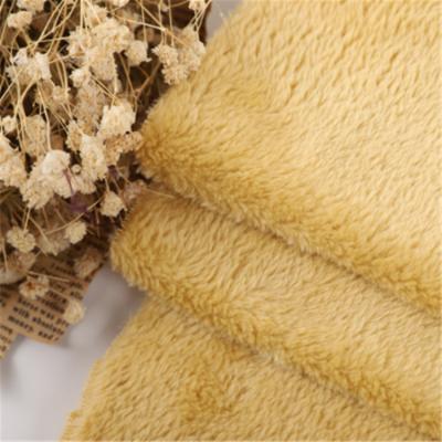 China Double Faced Double Side Thick Flannel Material Sherpa Fleece Fabric For Blanket for sale