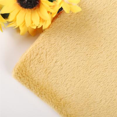 China Anti Pill Double Sides Soild Color Brushed Super Soft Flannel Fleece Blanket Fabric for sale