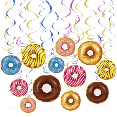 China Decoration Photo Props Hanging Decoration Kit Party Decoration for Donut Time Wedding, Baby Shower, Birthday Party Donut Swirl Supplies for sale