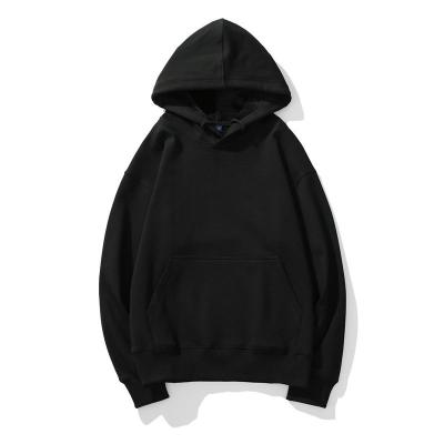 China Hip Hop Loose Thick Pullover Plain Anti-wrinkle Private Label Fashion Hooded Sweatshirt For Men for sale