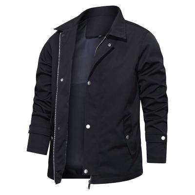 China Suppliers Wholesale Mens Spring Breathable Black Cropped Anorak Coated Zipper Jackets for sale