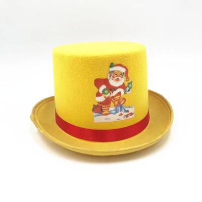 China Party Hats For Christmas Santa Claus Comfortable Narrow Kids 3 Colors Brimmed Hats for sale