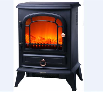 China Hotel beautiful flame electric fireplace with open door for sale