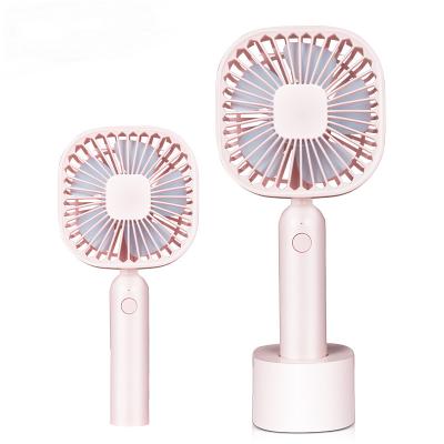 China Handy Single Portable Household Desktop USB Rechargeable Electric Handled Fan for sale