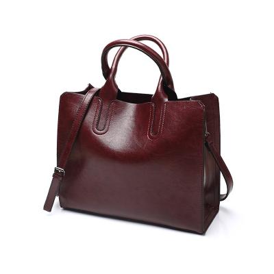 China Other Factory Wholesale PU Winter and Autumn High Quality Directly Leather Portable Tote Lady Shoulder Bucket Bag for Lady and Girls for sale