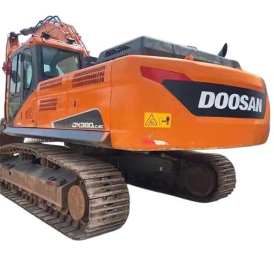 China Original original paint Dooshan DX380 used excavator, high performance Dooshan large excavator tonnage 38 backhoe new excavator 1.7-1.9MÂ ³ for sale