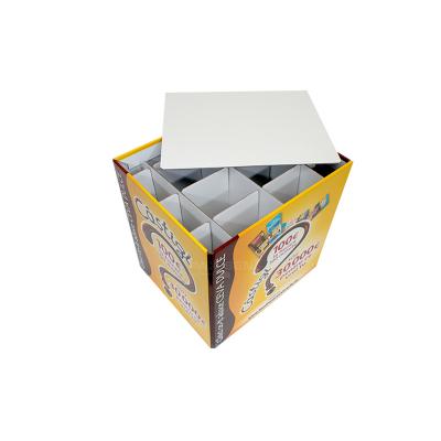 China Eco-friendly POP Cardboard Retail Cardboard Recycled Bin Customized Logo Pattern Dump Bin Stands For Supermarkets for sale